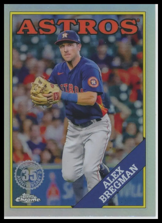 2023 Topps Chrome - 1988 35th Anniversary Alex Bregman 88BC-7 Astros Baseball NM - Baseball Card Single