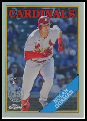 2023 Topps Chrome - 1988 Topps Baseball 35th Anniversary Complete Your Set Pick - 88BC-18 Nolan Gorman - Baseball Card