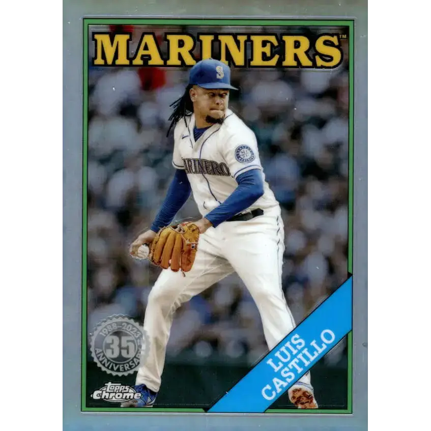 2023 Topps Chrome 1988 Baseball Refractor #88BC-13 Luis Castillo NM-MT Seattle Mariners Baseball Card - Baseball Card
