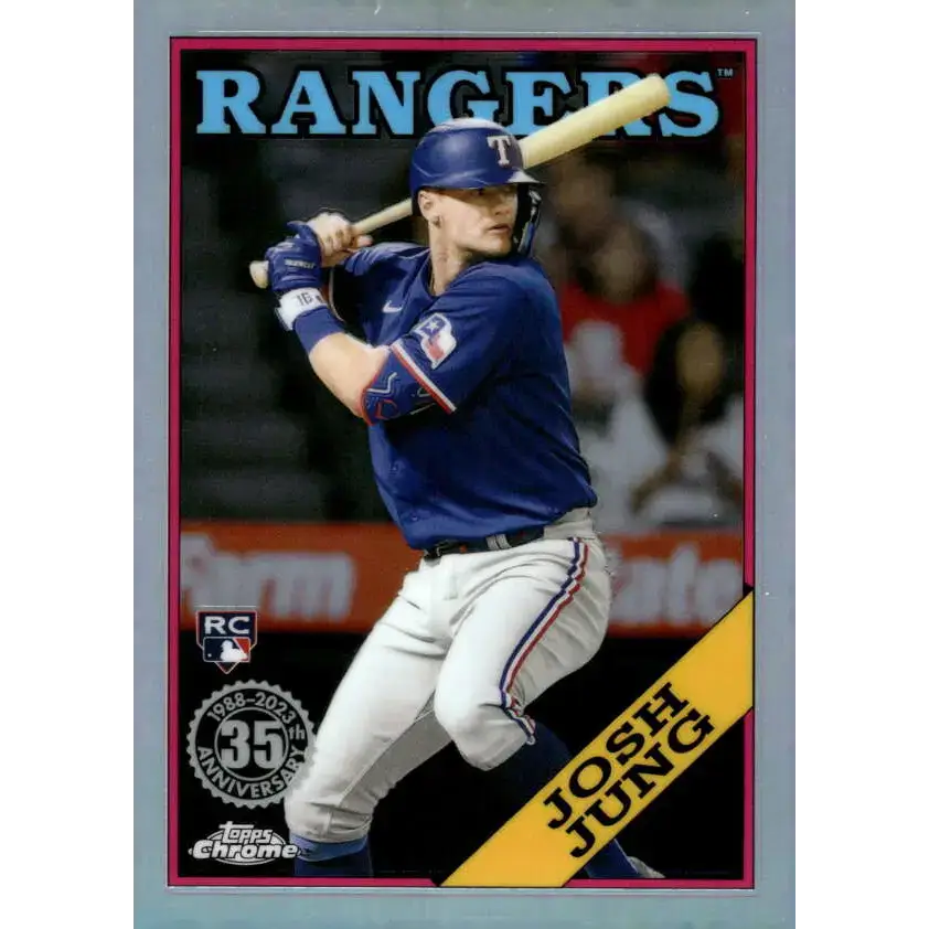 2023 Topps Chrome 1988 Baseball Refractor #88BC-15 Josh Jung NM-MT Texas Rangers Baseball Card - Baseball Card Single