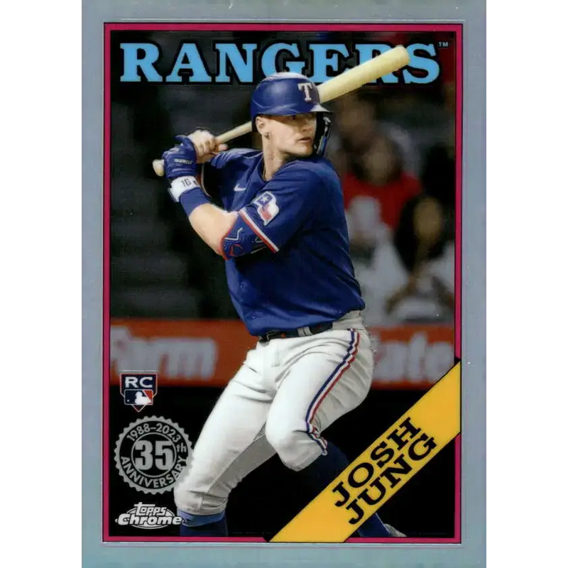 2023 Topps Chrome 1988 Baseball Refractor #88BC-15 Josh Jung NM-MT Texas Rangers Baseball Card - Baseball Card Single