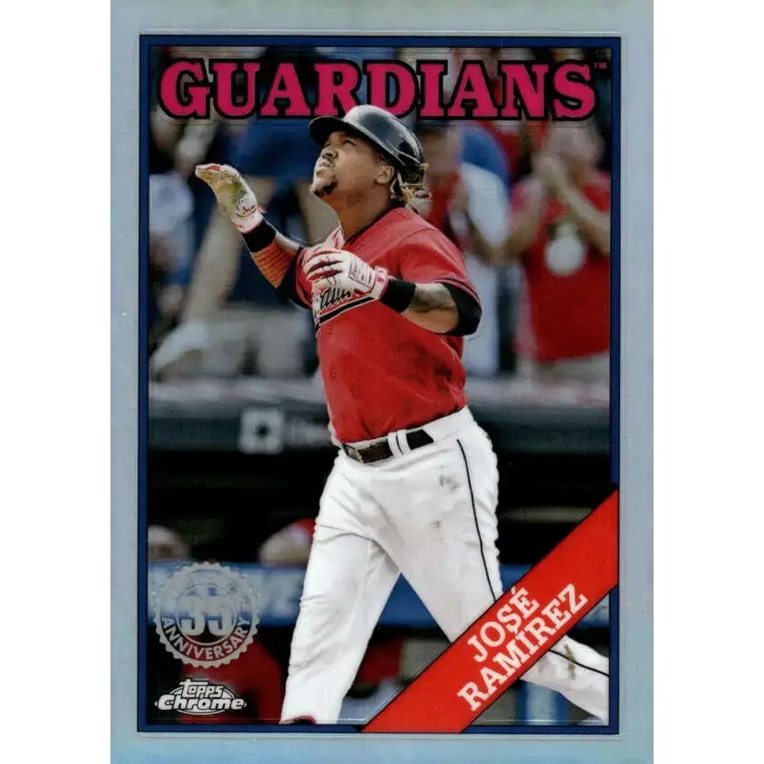 2023 Topps Chrome 1988 Baseball Refractor #88BC-17 Jose Ramirez NM-MT Cleveland Guardians Baseball Card - Baseball Card