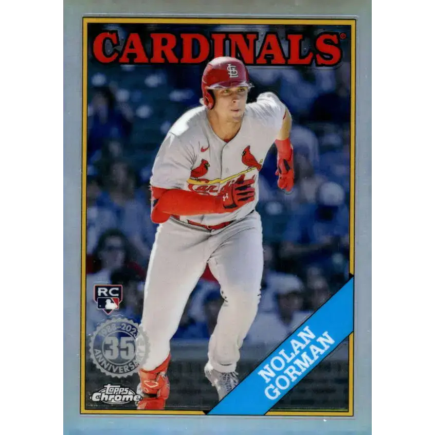 2023 Topps Chrome 1988 Baseball Refractor #88BC-18 Nolan Gorman NM-MT St. Louis Cardinals Baseball Card - Baseball Card