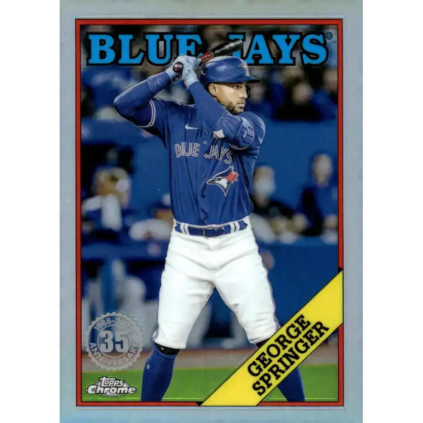 2023 Topps Chrome 1988 Baseball Refractor #88BC-19 George Springer NM-MT Toronto Blue Jays Baseball Card - Baseball