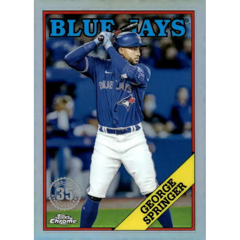 2023 Topps Chrome 1988 Baseball Refractor #88BC-19 George Springer NM-MT Toronto Blue Jays Baseball Card - Baseball