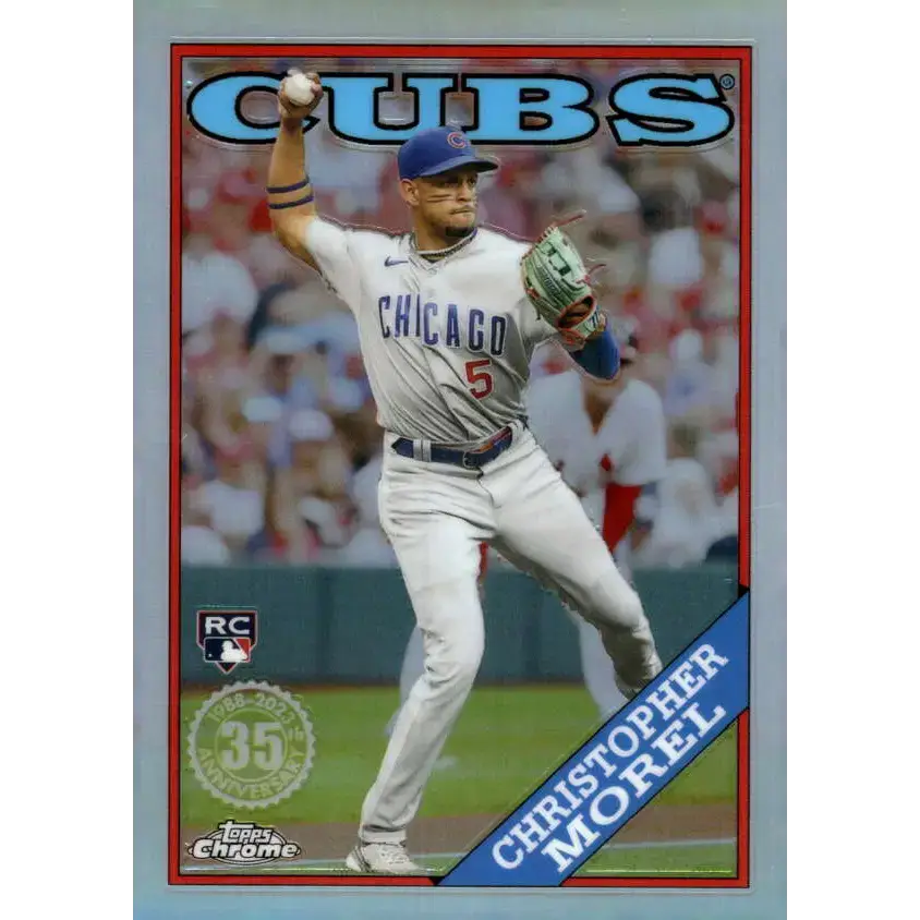 2023 Topps Chrome 1988 Baseball Refractor #88BC-20 Christopher Morel NM-MT Chicago Cubs Baseball Card - Baseball Card
