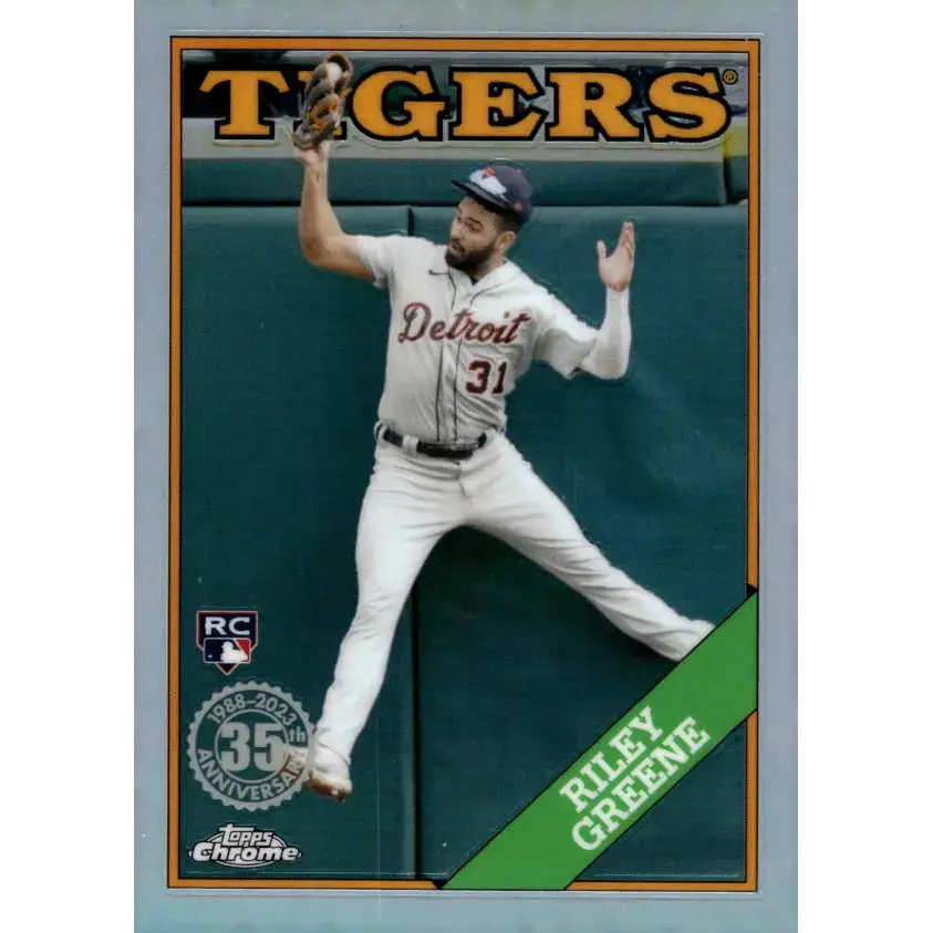 2023 Topps Chrome 1988 Baseball Refractor #88BC-5 Riley Greene NM-MT Detroit Tigers Baseball Card - Baseball Card Single