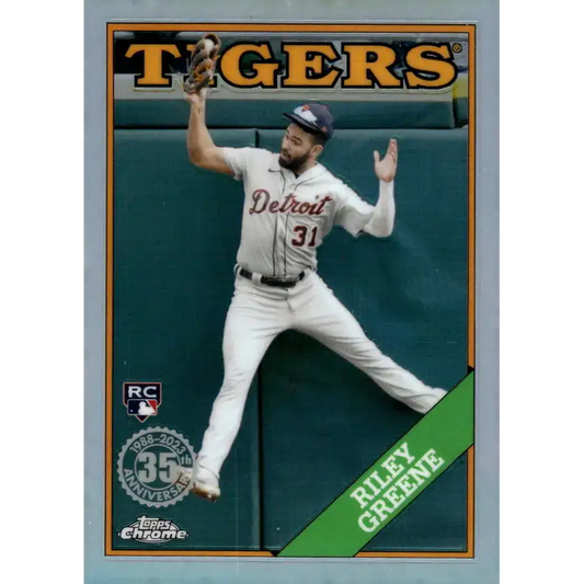 2023 Topps Chrome 1988 Baseball Refractor #88BC-5 Riley Greene NM-MT Detroit Tigers Baseball Card - Baseball Card Single
