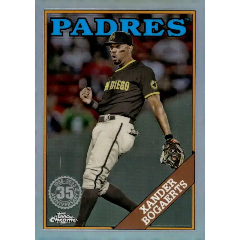 2023 Topps Chrome 1988 Baseball Refractor #88BC-8 Xander Bogaerts NM-MT San Diego Padres Baseball Card - Baseball Card