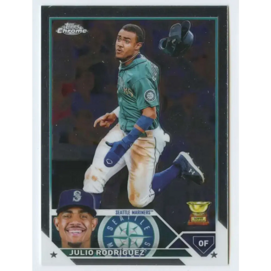 2023 Topps Chrome #200 Julio Rodriguez NM-MT Seattle Mariners Baseball Card - Baseball Card Single