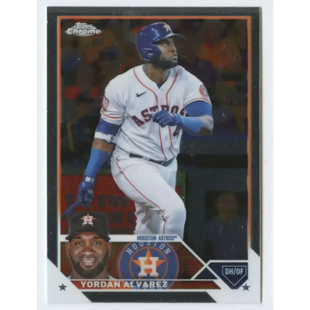 2023 Topps Chrome #201 Yordan Alvarez NM-MT Houston Astros Baseball Card - Baseball Card Single