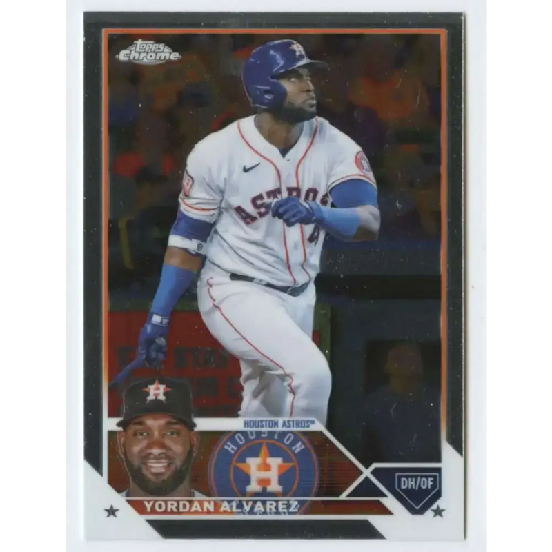 2023 Topps Chrome #201 Yordan Alvarez NM-MT Houston Astros Baseball Card - Baseball Card Single