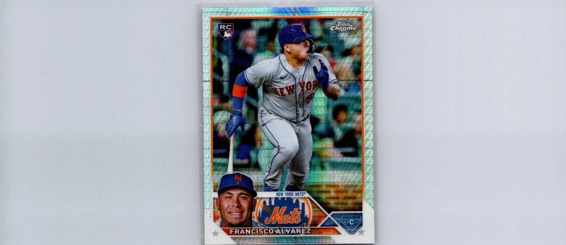 2023 Topps Chrome #203 Francisco Álvarez Refractors trading card image display