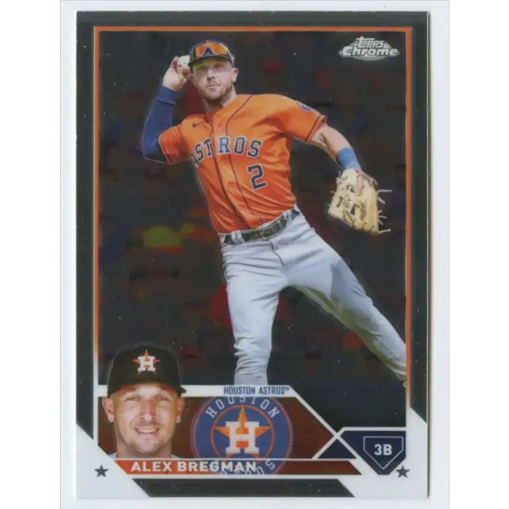 2023 Topps Chrome #205 Alex Bregman NM-MT Houston Astros Baseball Card - Baseball Card Single