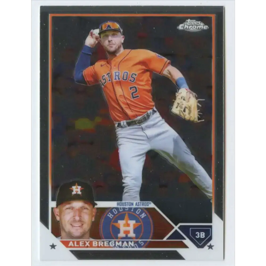 2023 Topps Chrome #205 Alex Bregman NM-MT Houston Astros Baseball Card - Baseball Card Single