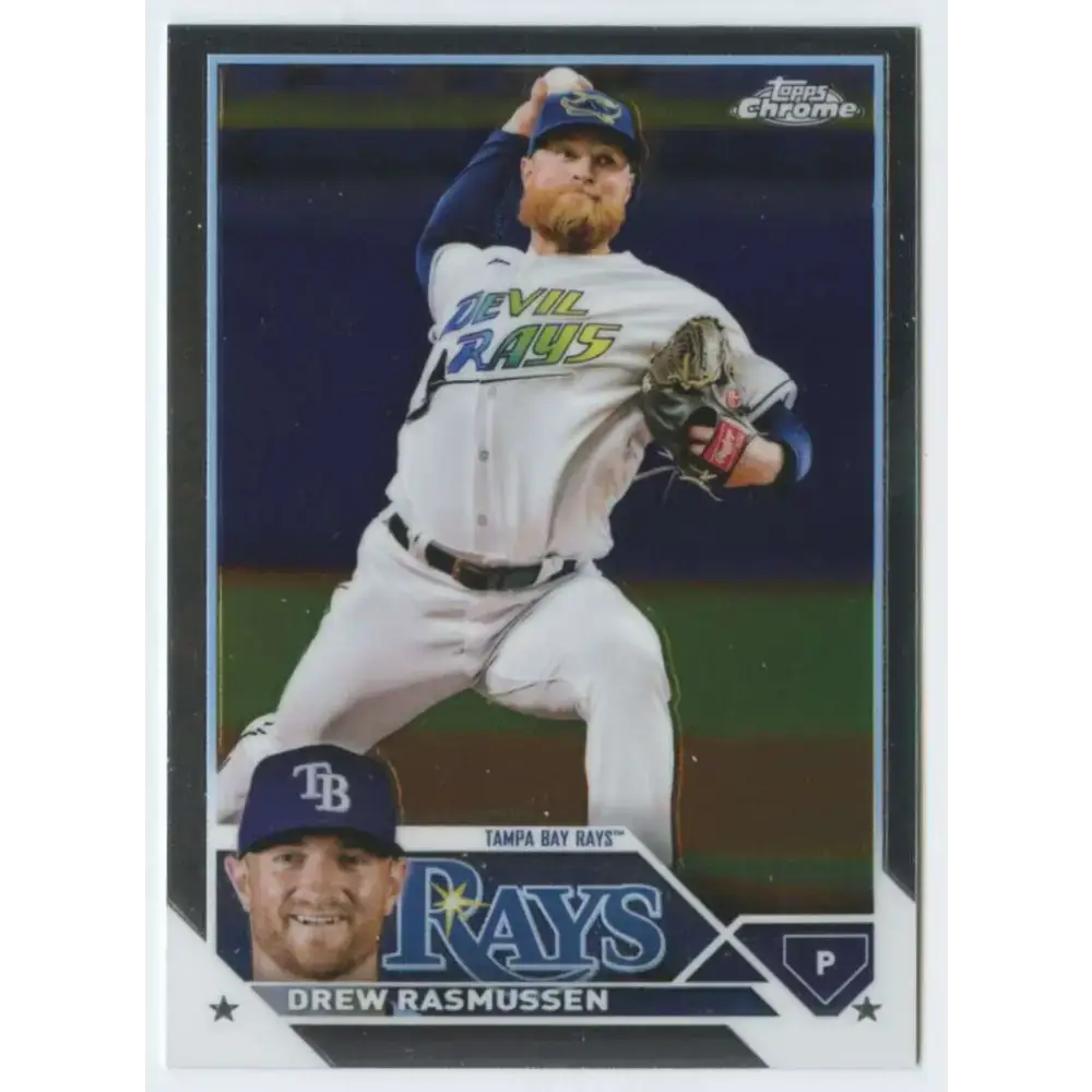 2023 Topps Chrome #210 Drew Rasmussen NM-MT Tampa Bay Rays Baseball Card - Baseball Card Single
