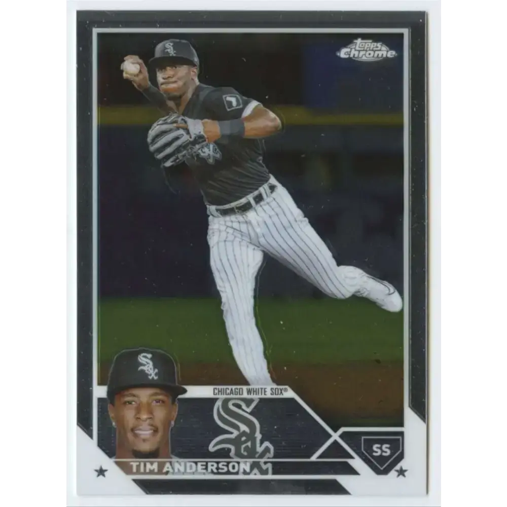 2023 Topps Chrome #211 Tim Anderson NM-MT Chicago White Sox Baseball Card - Baseball Card Single