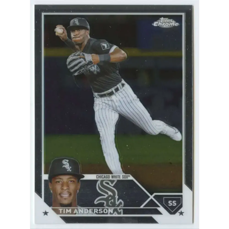 2023 Topps Chrome #211 Tim Anderson NM-MT Chicago White Sox Baseball Card - Baseball Card Single
