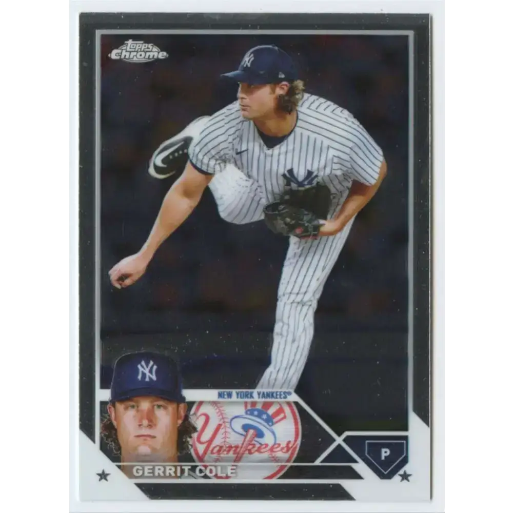 2023 Topps Chrome #213 Gerrit Cole NM-MT New York Yankees Baseball Card - Baseball Card Single
