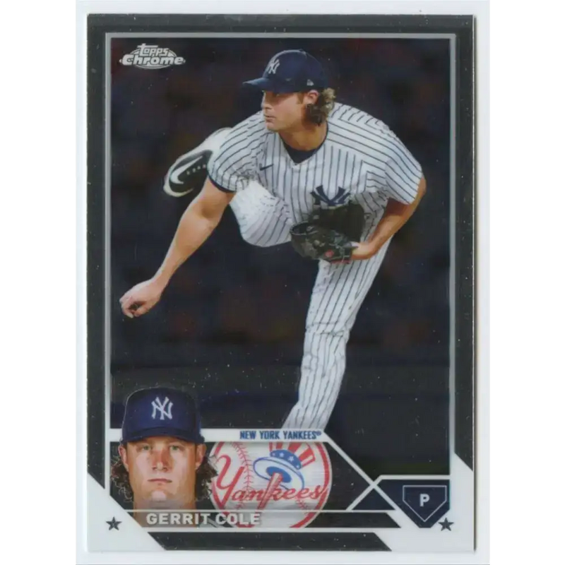 2023 Topps Chrome #213 Gerrit Cole NM-MT New York Yankees Baseball Card - Baseball Card Single