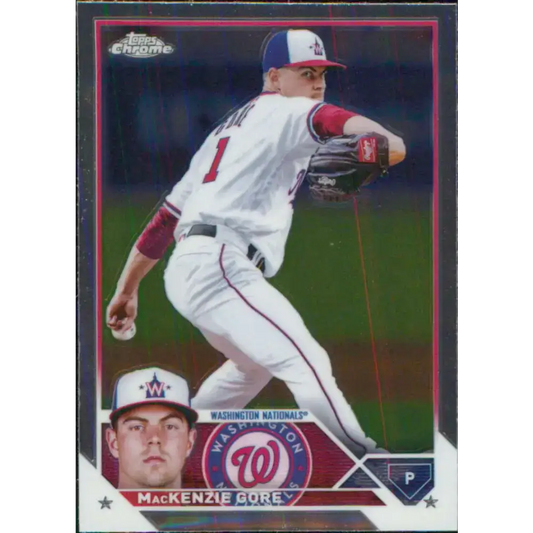 2023 Topps Chrome #216 MacKenzie Gore NM-MT Washington Nationals Baseball Card - Baseball Card Single