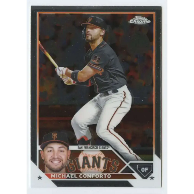 2023 Topps Chrome #219 Michael Conforto NM-MT San Francisco Giants Baseball Card - Baseball Card Single