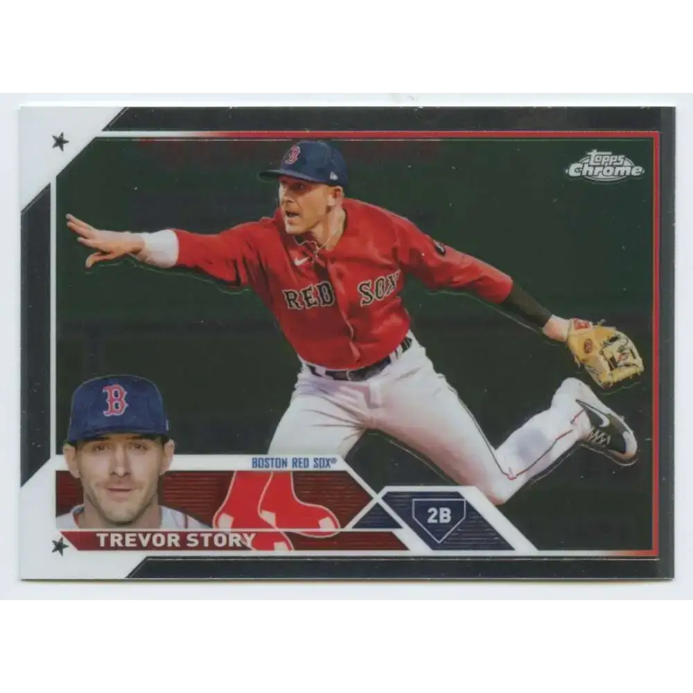 2023 Topps Chrome #23 Trevor Story NM-MT Boston Red Sox Baseball Card - Baseball Card Single