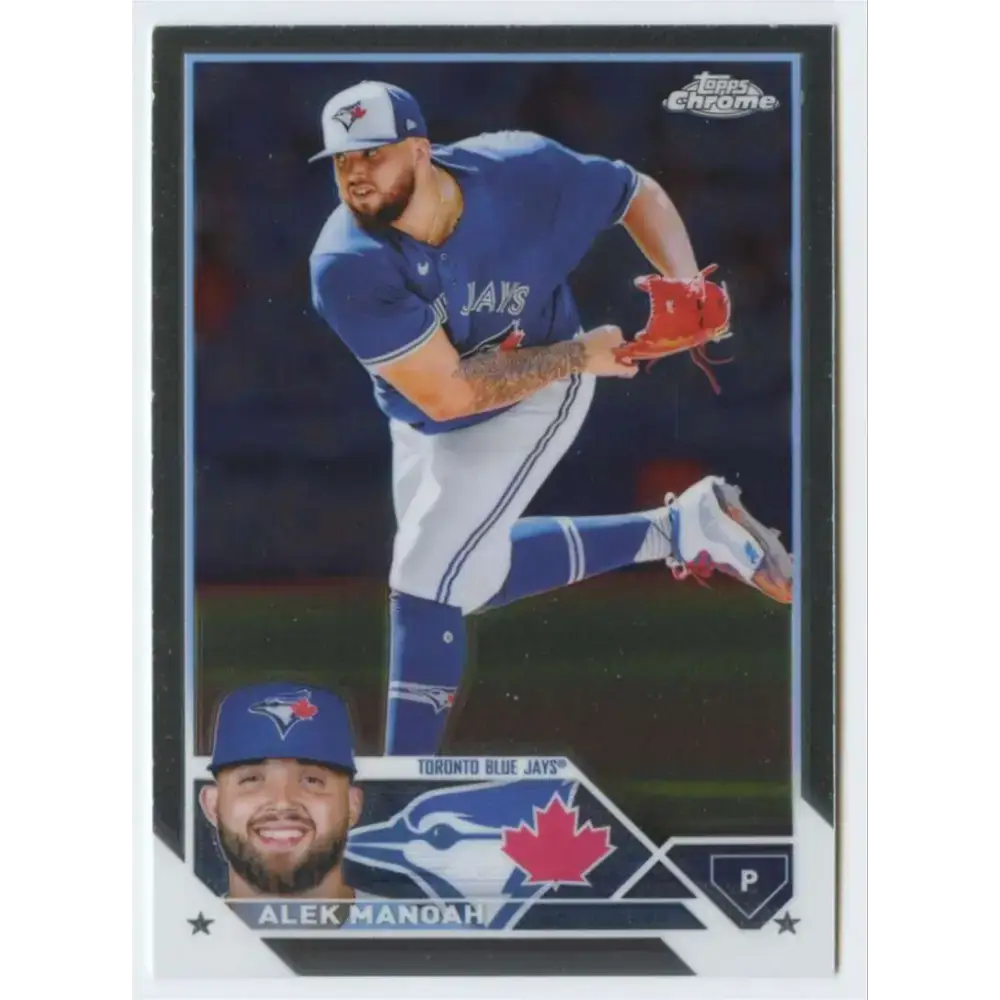 2023 Topps Chrome #24 Alek Manoah NM-MT Toronto Blue Jays Baseball Card - Baseball Card Single
