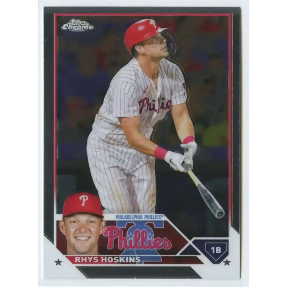 2023 Topps Chrome #25 Rhys Hoskins NM-MT Philadelphia Phillies Baseball Card - Baseball Card Single