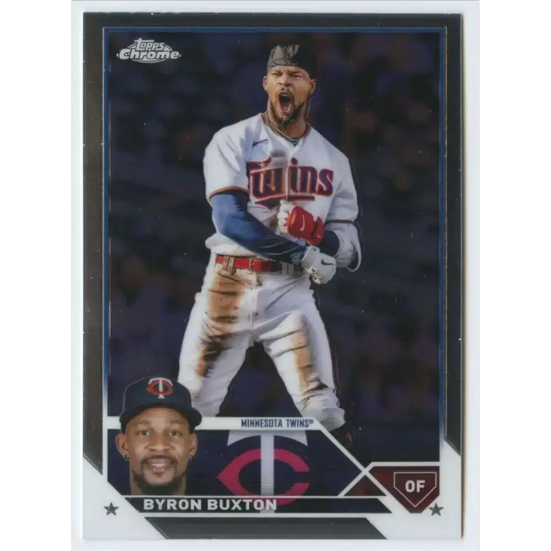 2023 Topps Chrome #28 Byron Buxton NM-MT Minnesota Twins Baseball Card - Baseball Card Single
