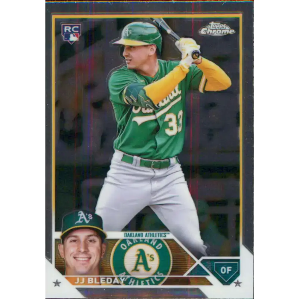 2023 Topps Chrome #29 JJ Bleday NM-MT RC Rookie Oakland Athletics Baseball Card - Baseball Card Single