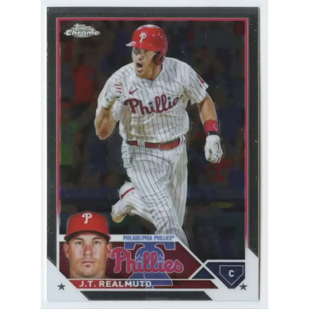 2023 Topps Chrome #30 J.T. Realmuto NM-MT Philadelphia Phillies Baseball Card - Baseball Card Single