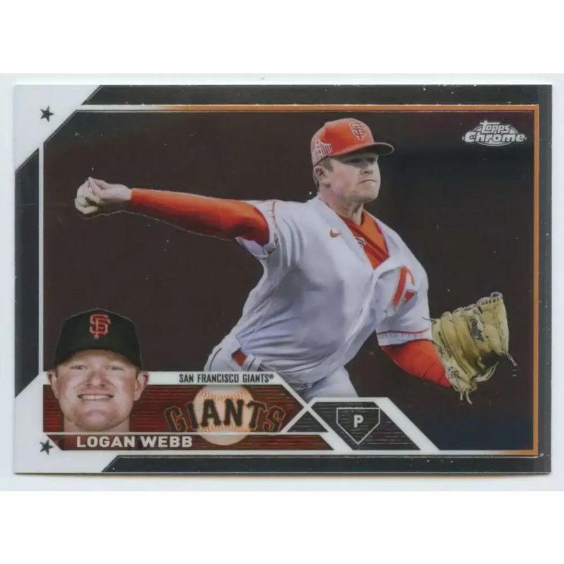 2023 Topps Chrome #32 Logan Webb NM-MT San Francisco Giants Baseball Card - Baseball Card Single