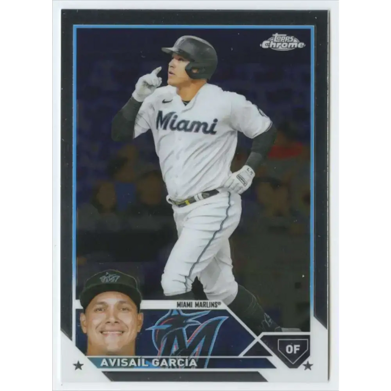 2023 Topps Chrome #35 Avisail Garcia NM-MT Miami Marlins Baseball Card - Baseball Card Single