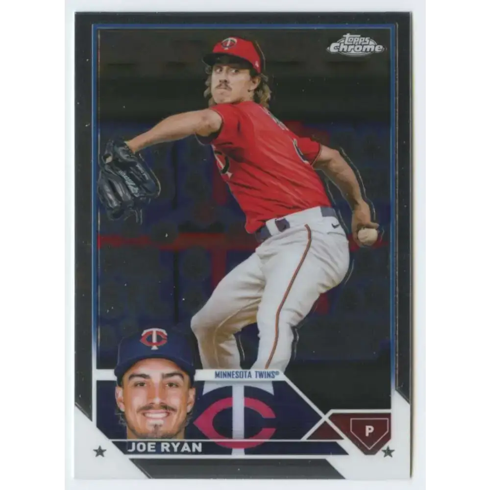 2023 Topps Chrome #37 Joe Ryan NM-MT Minnesota Twins Baseball Card - Baseball Card Single