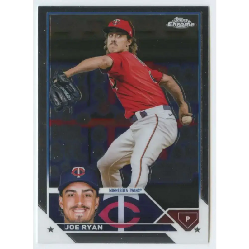 2023 Topps Chrome #37 Joe Ryan NM-MT Minnesota Twins Baseball Card - Baseball Card Single