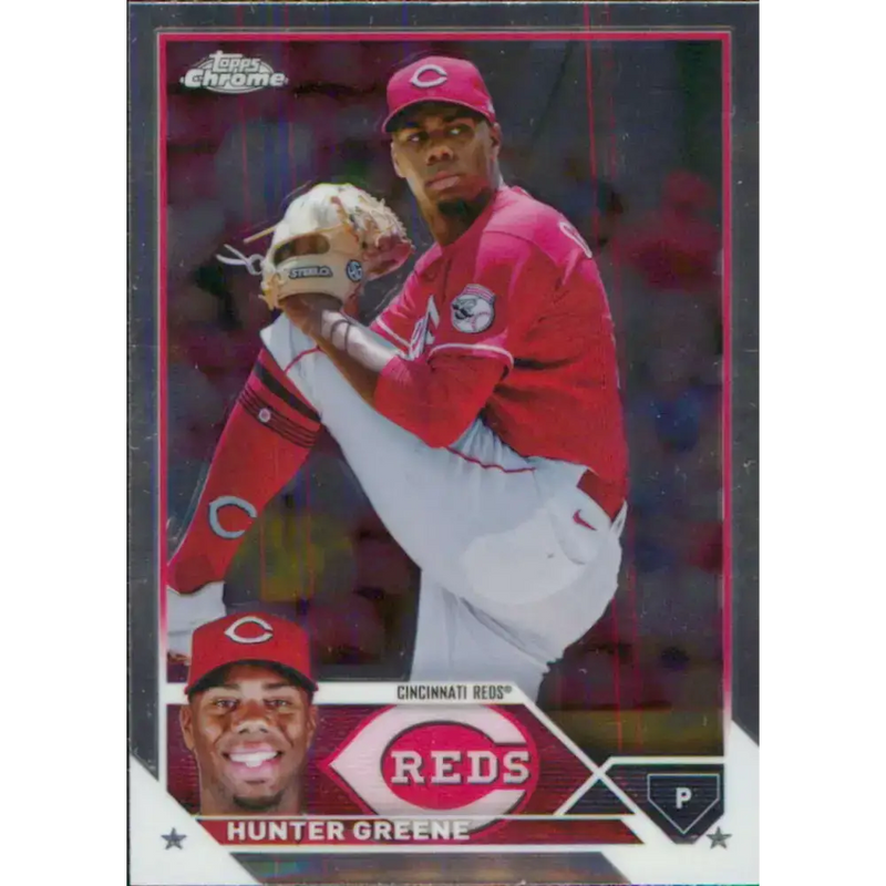 2023 Topps Chrome #40 Hunter Greene NM-MT Cincinnati Reds Baseball Card - Baseball Card Single