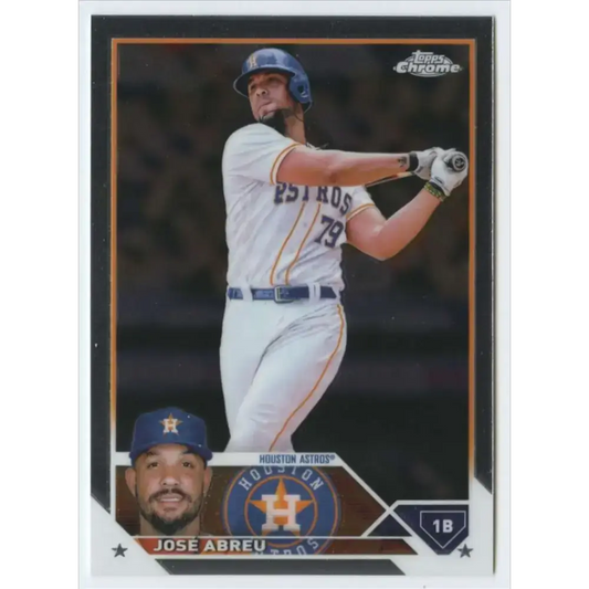 2023 Topps Chrome #41 Jose Abreu NM-MT Houston Astros Baseball Card - Baseball Card Single