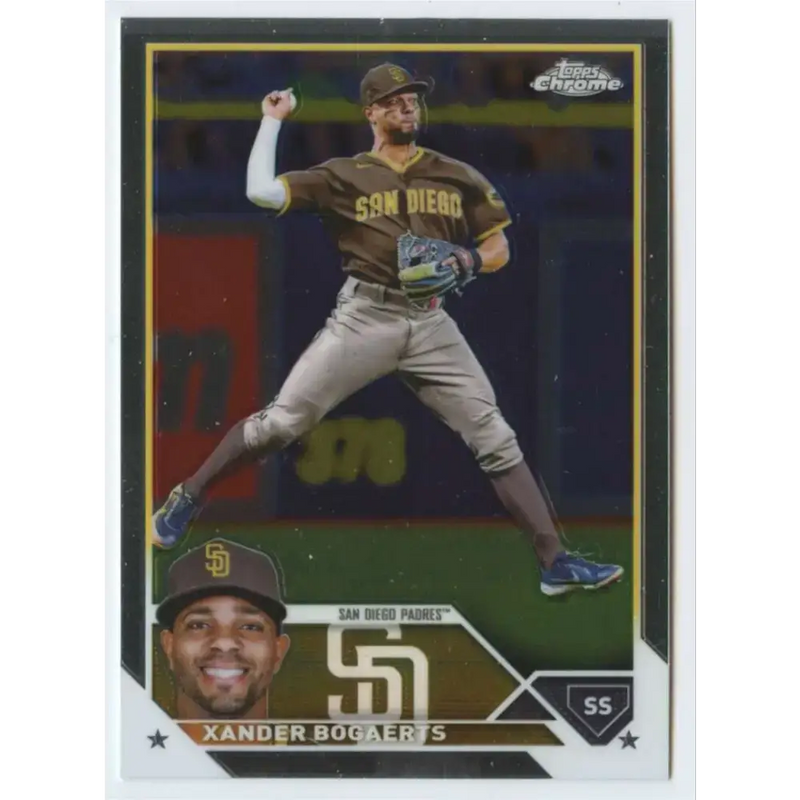 2023 Topps Chrome #44 Xander Bogaerts NM-MT San Diego Padres Baseball Card - Baseball Card Single