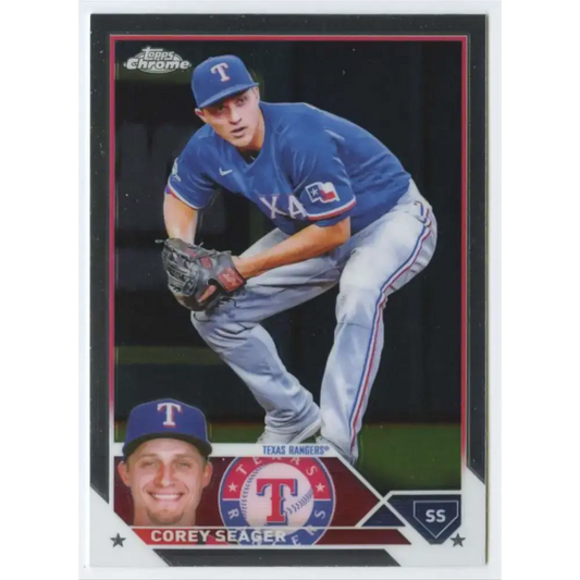 2023 Topps Chrome #45 Corey Seager NM-MT Texas Rangers Baseball Card - Baseball Card Single
