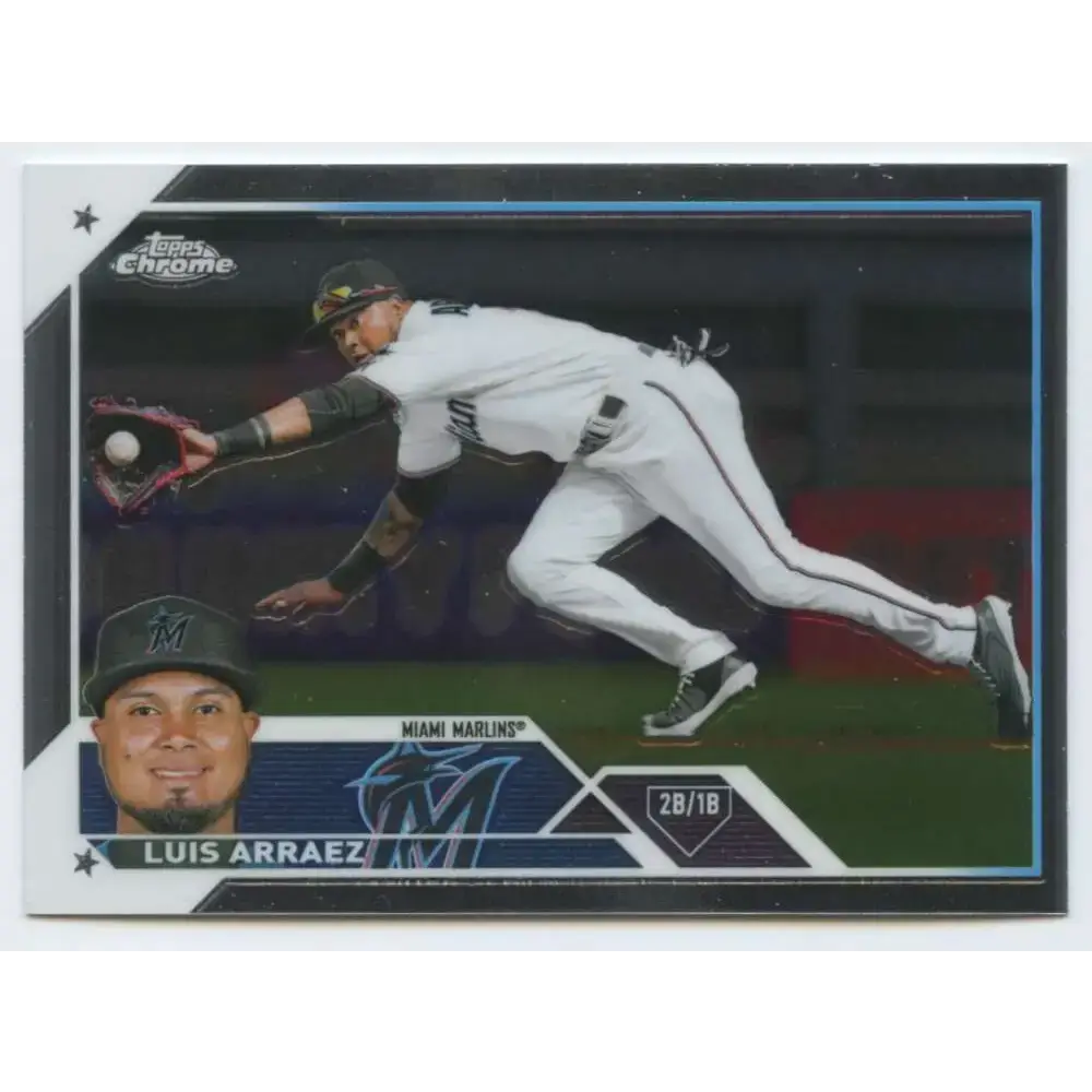 2023 Topps Chrome #47 Luis Arraez NM-MT Miami Marlins Baseball Card - Baseball Card Single