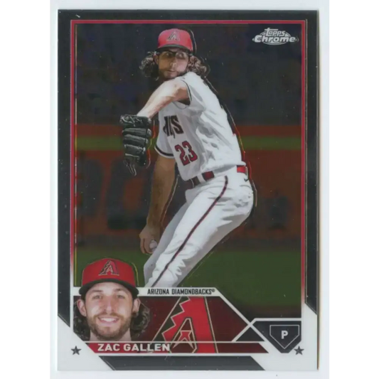 2023 Topps Chrome #49 Zac Gallen NM-MT Arizona Diamondbacks Baseball Card - Baseball Card Single