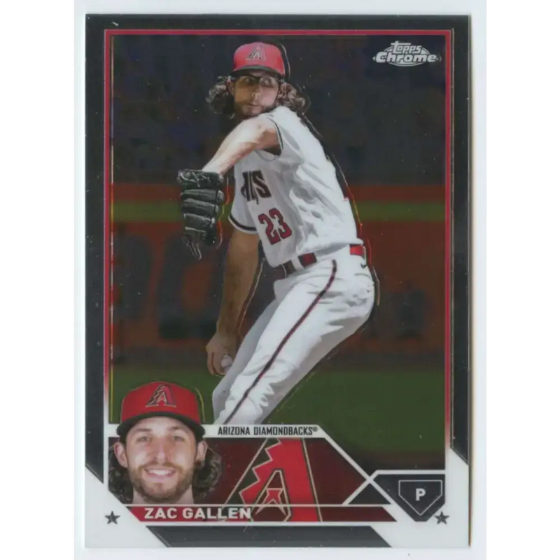 2023 Topps Chrome #49 Zac Gallen NM-MT Arizona Diamondbacks Baseball Card - Baseball Card Single