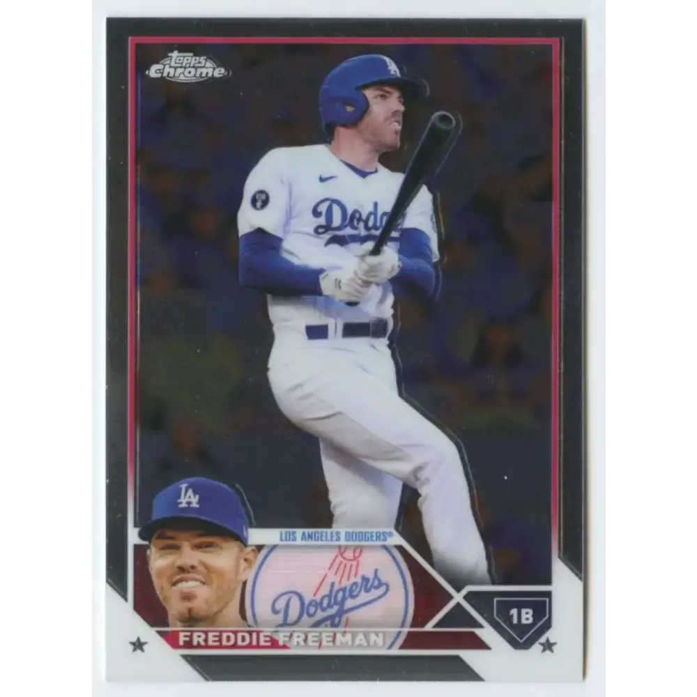 2023 Topps Chrome #5 Freddie Freeman NM-MT Los Angeles Dodgers Baseball Card - Baseball Card Single