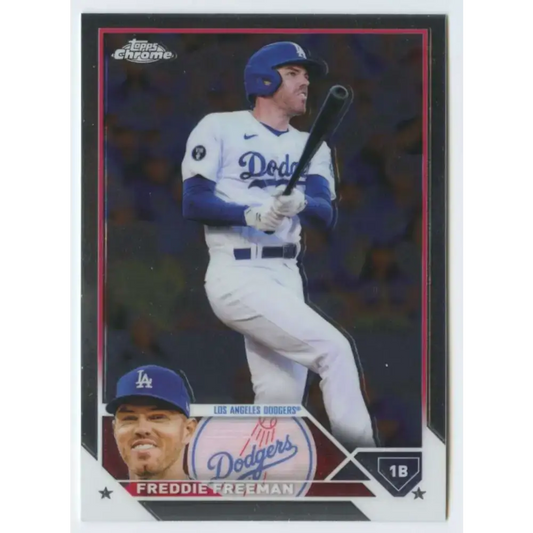 2023 Topps Chrome #5 Freddie Freeman NM-MT Los Angeles Dodgers Baseball Card - Baseball Card Single