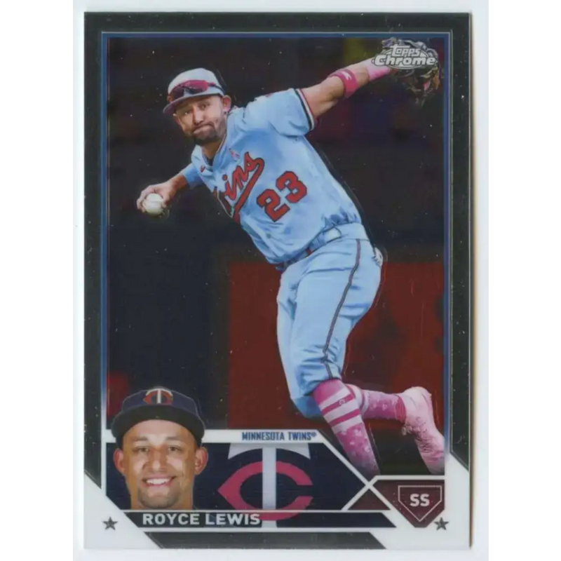2023 Topps Chrome #51 Royce Lewis NM-MT Minnesota Twins Baseball Card - Baseball Card Single