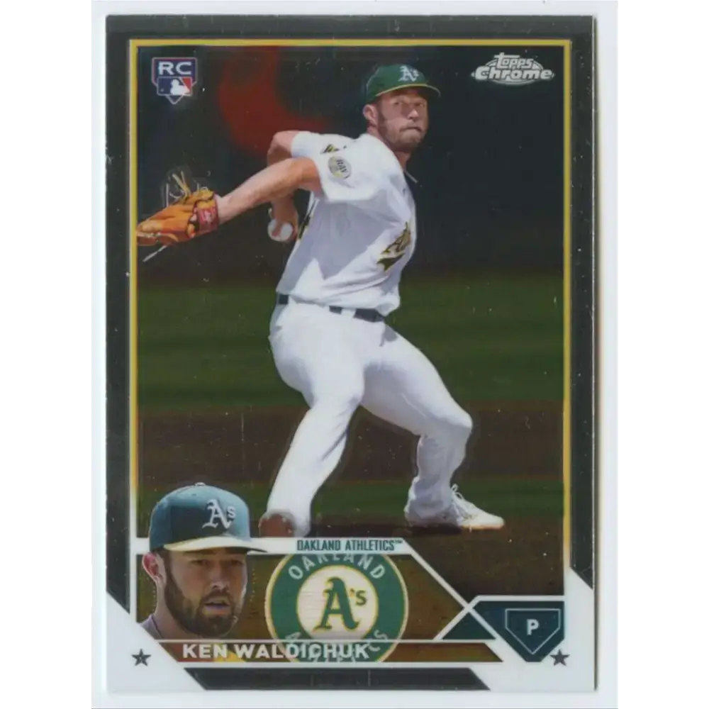 2023 Topps Chrome #52 Ken Waldichuk NM-MT RC Rookie Oakland Athletics Baseball Card - Baseball Card Single