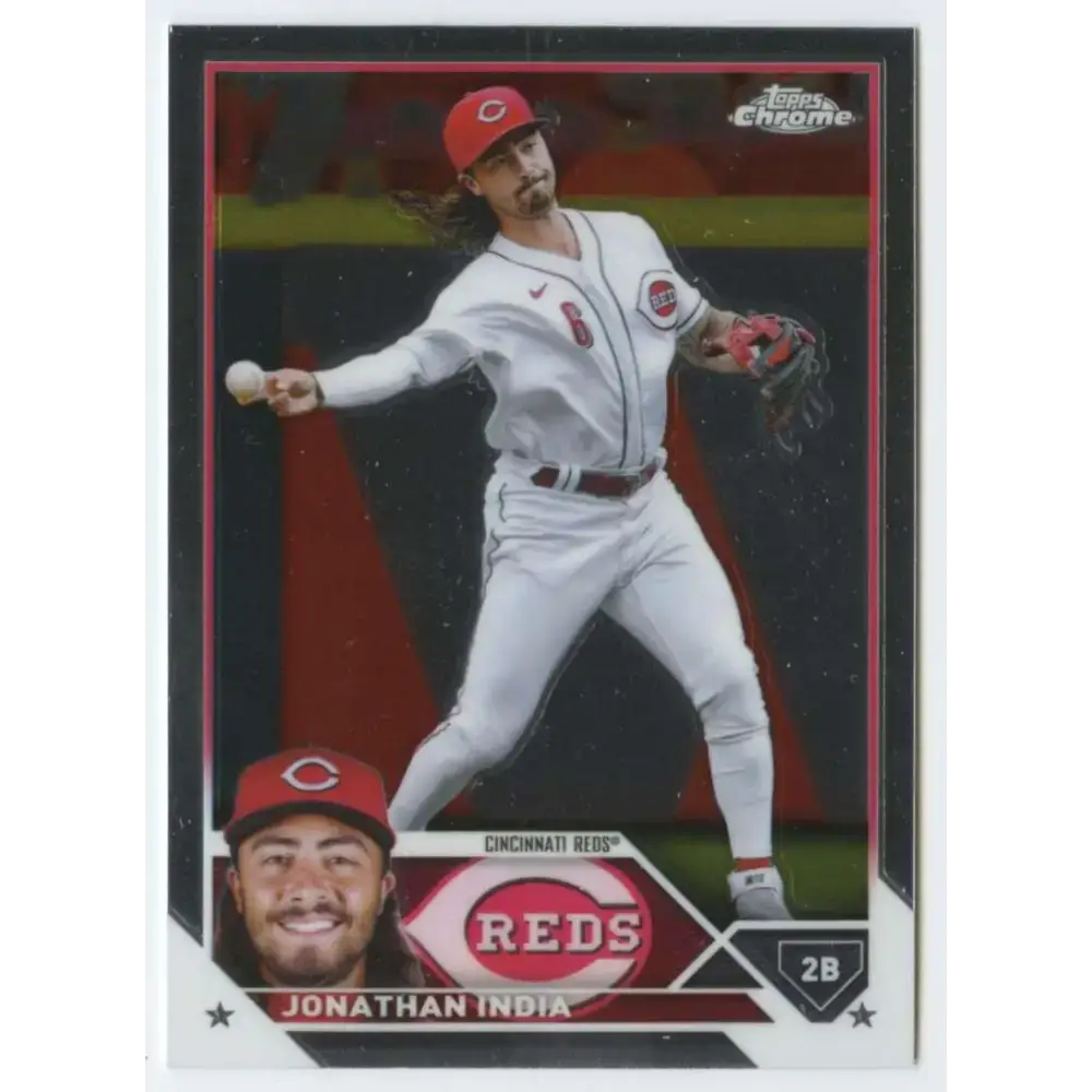 2023 Topps Chrome #53 Jonathan India NM-MT Cincinnati Reds Baseball Card - Baseball Card Single