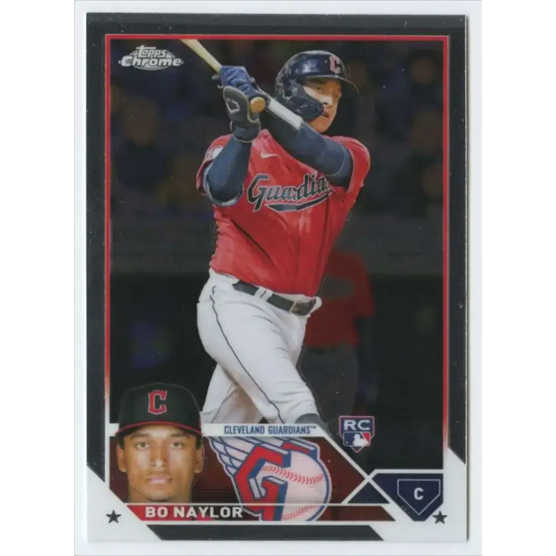 2023 Topps Chrome #54 Bo Naylor NM-MT RC Rookie Cleveland Guardians Baseball Card - Baseball Card Single