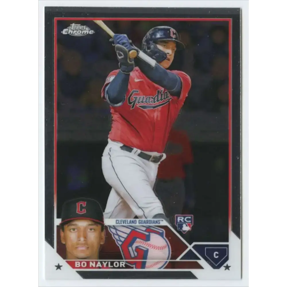 2023 Topps Chrome #54 Bo Naylor NM-MT RC Rookie Cleveland Guardians Baseball Card - Baseball Card Single